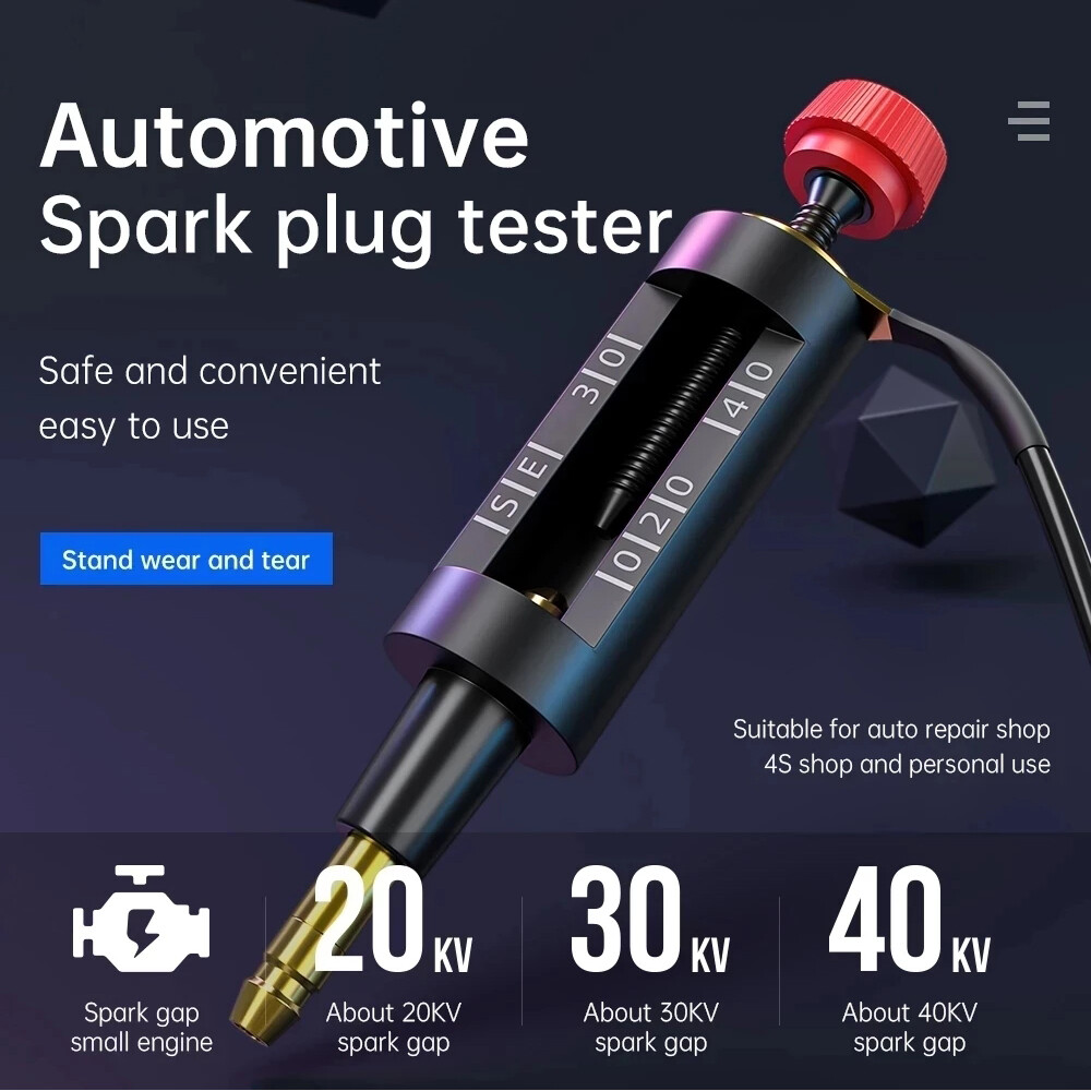 Spark Plug Tester Auto Ignition System Coil Engine In Line Diagnostic Test Tool