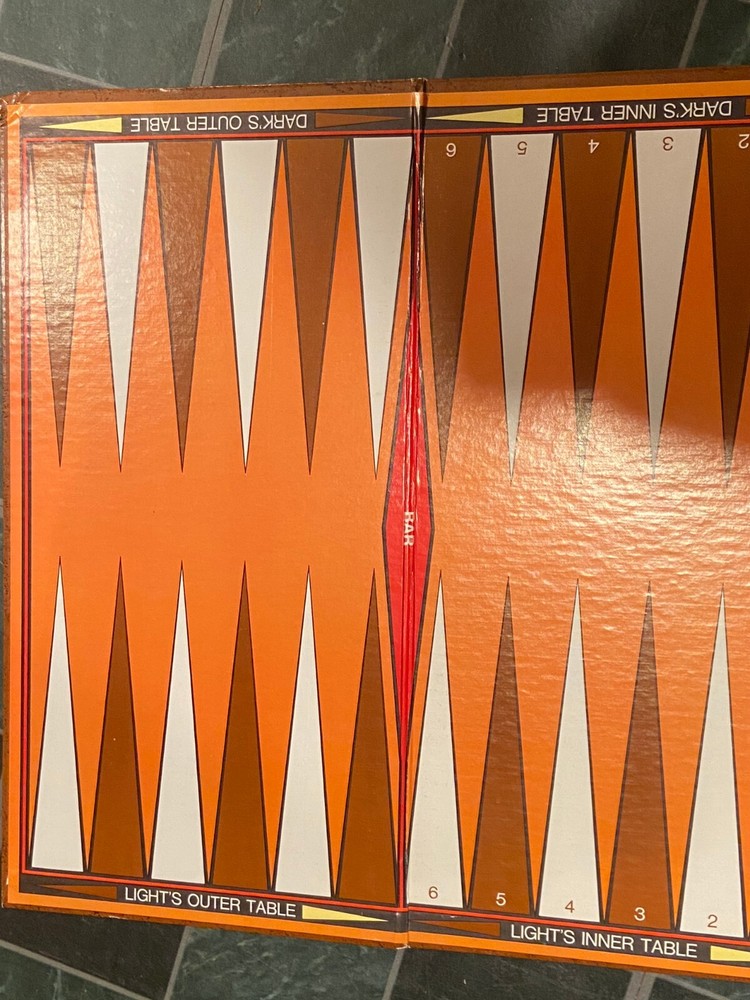 1974 Whitman Backgammon Board Game *Pre-Owned/Complete/Nice* x1
