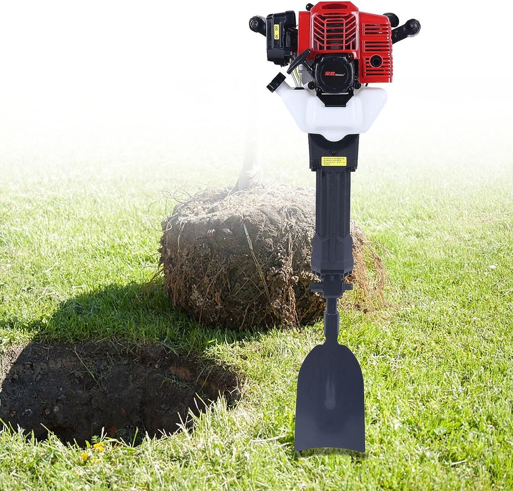 Handheld Trencher Digger Machine 52CC 2Stroke Garden Tree Digger Digging Machine