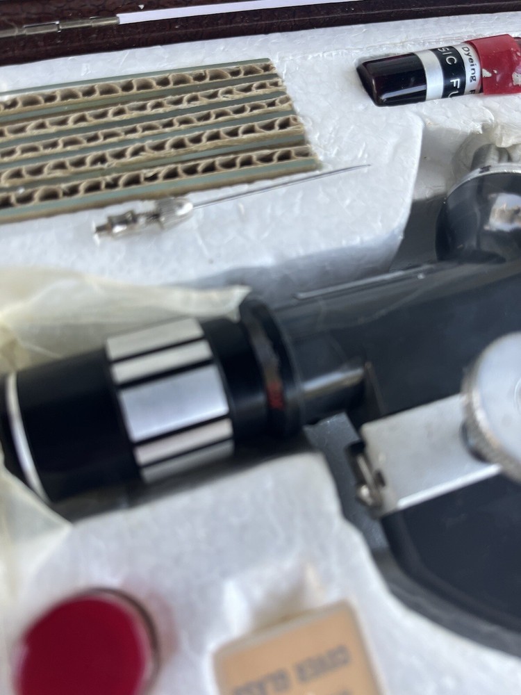 Stellar Zoom High Power Microscope Vintage In Case + Accessories
