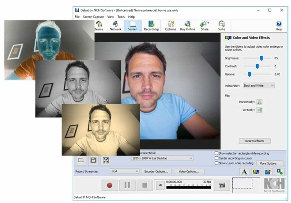 Debut Video Capture Software ,Capture Video with webcam