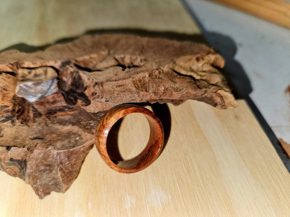 Solid Wood Ring. Stabalized Mesquite Burl. Size(s) 5-14