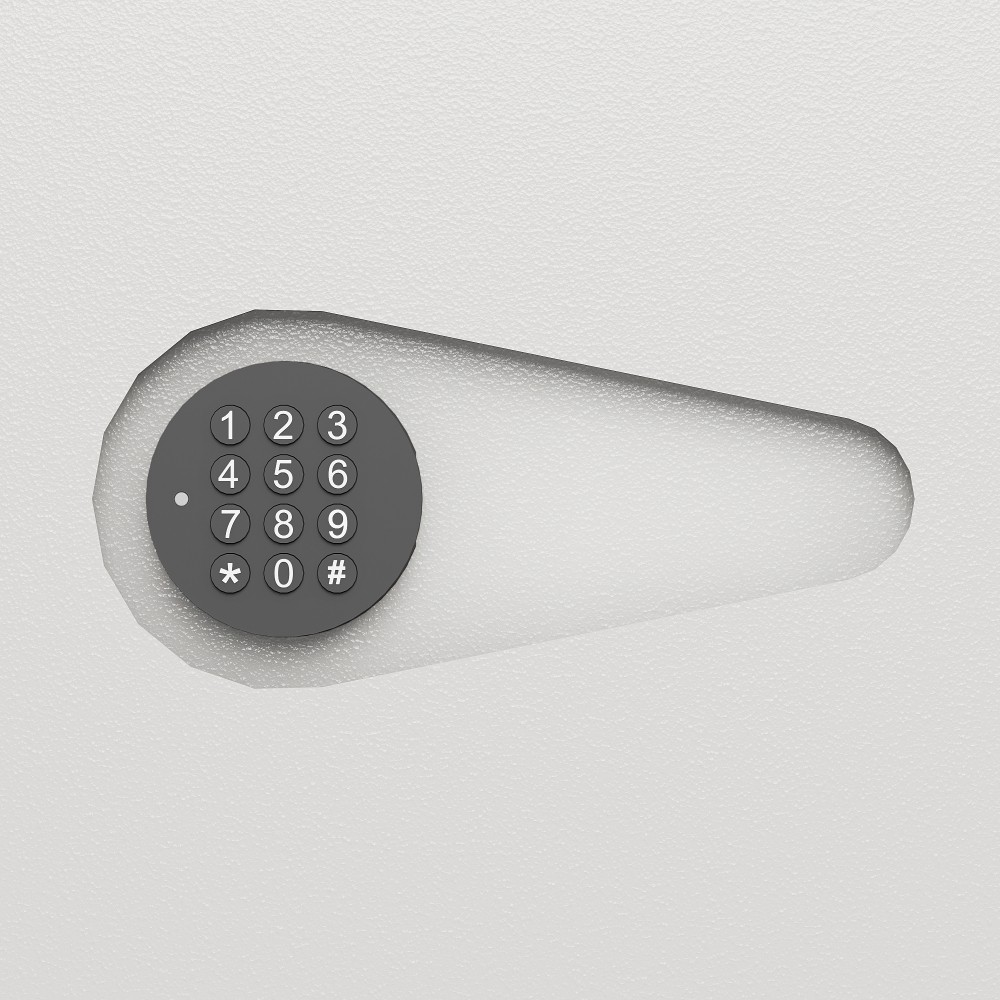 Off Digital Flat Hidden Wall Safe Electronic Keypad Heavy Duty Steel Security