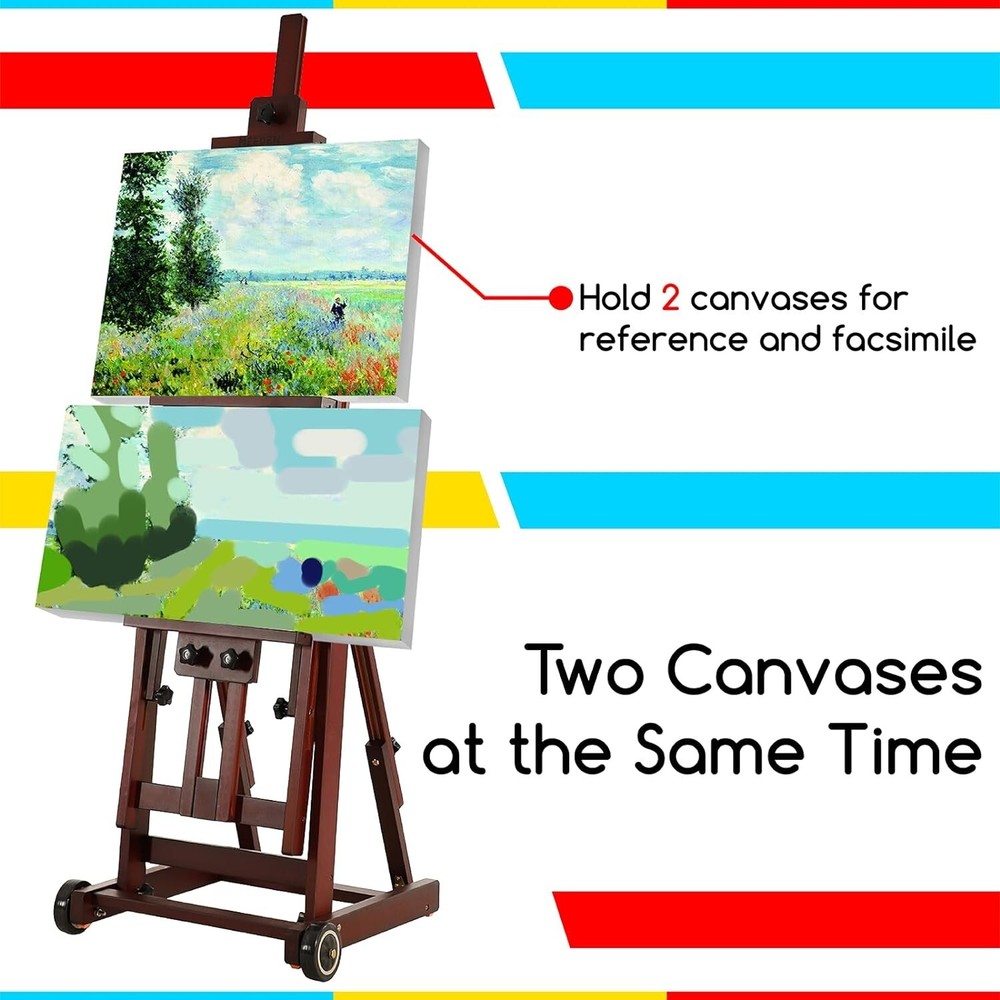 Multi-Function Studio Easel,H-Frame Easel,Painting Easel for Adults,Artist Ea...