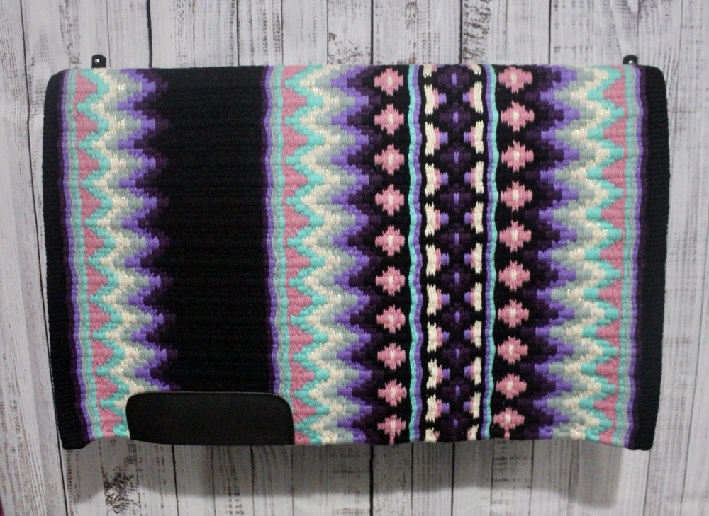 Bright Black Base Western Show Pad