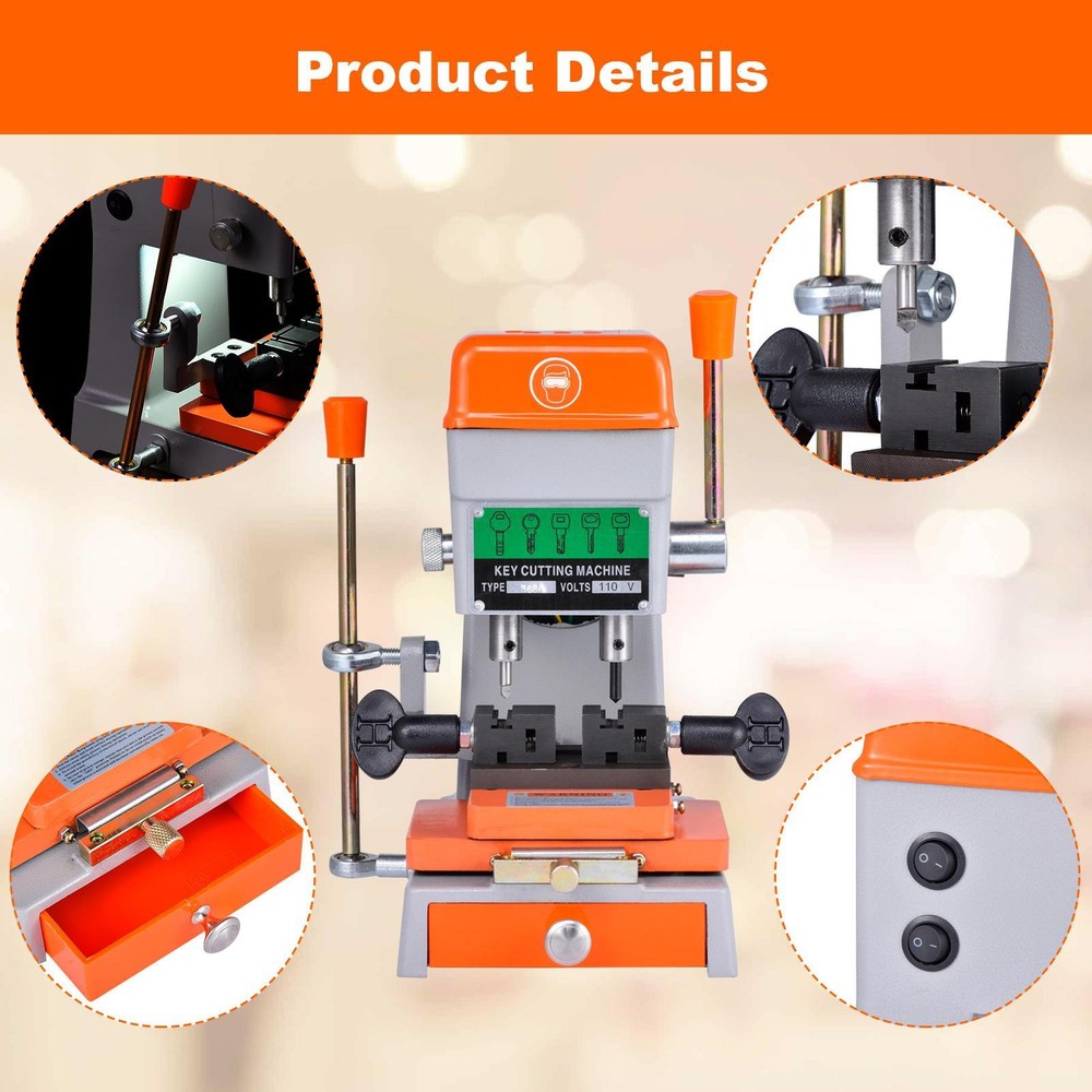 Vertical Key Cutting duplicating Machine Cutter Key Copier Locksmith Tools