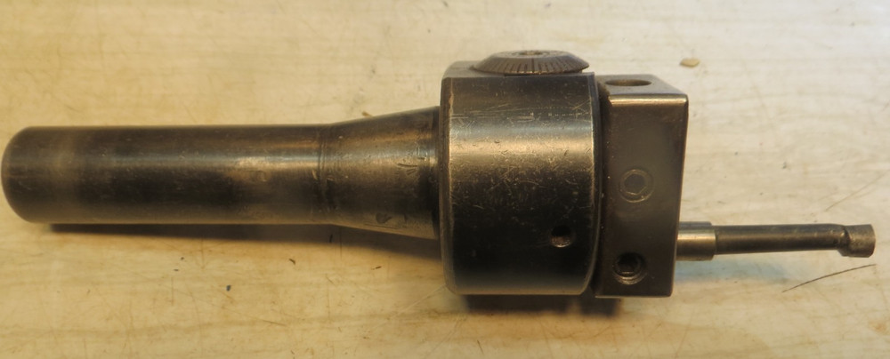 BRIDGEPORT BORING HEAD NO. 1 MICRO ADJUSTABLE WITH R8 SHANK 3/8" Bar