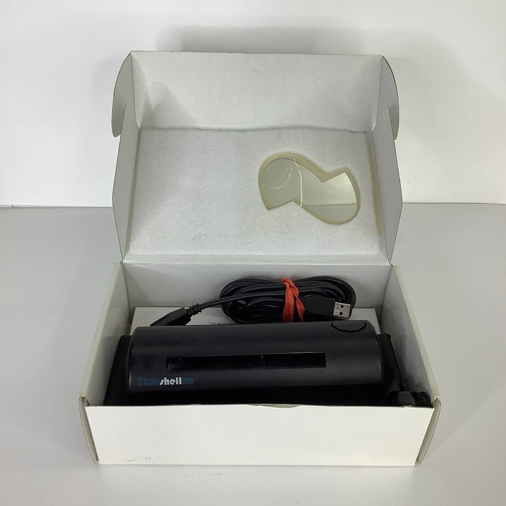 ScanShell 800 ID Scanner W/ USB Cable, Box & Calibration Paper
