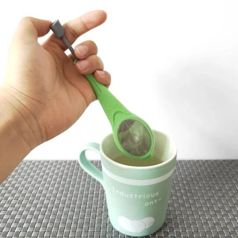 1 Pack Silicone Tea Infuser Strainer Loose Leaf Steeper Herbal Spice Filter Mug