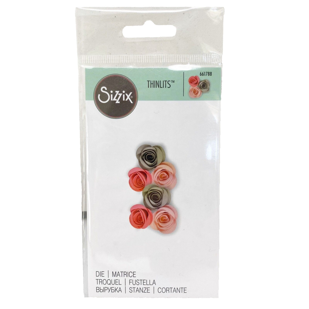 Sizzix Thinlits Flower Scallop Floral Rosettes Cutting Dies 661788 NEW