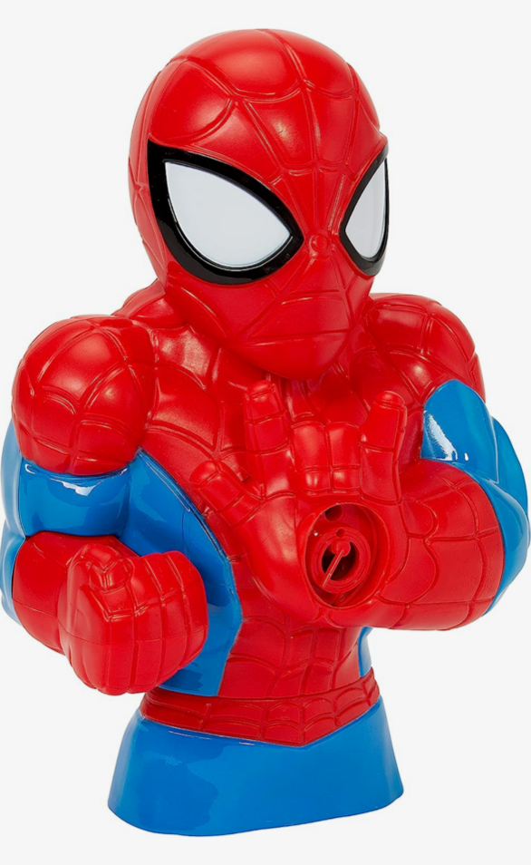 Little Kids Marvel Spider-Man Action Bubble Blower Machine