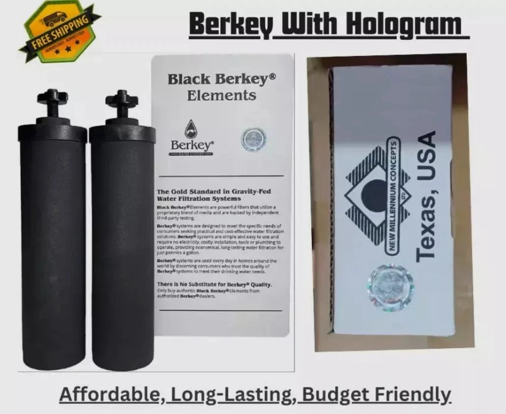 Berkey Authentic Black BB9-2 Water replacement Filters For Berkey Water System