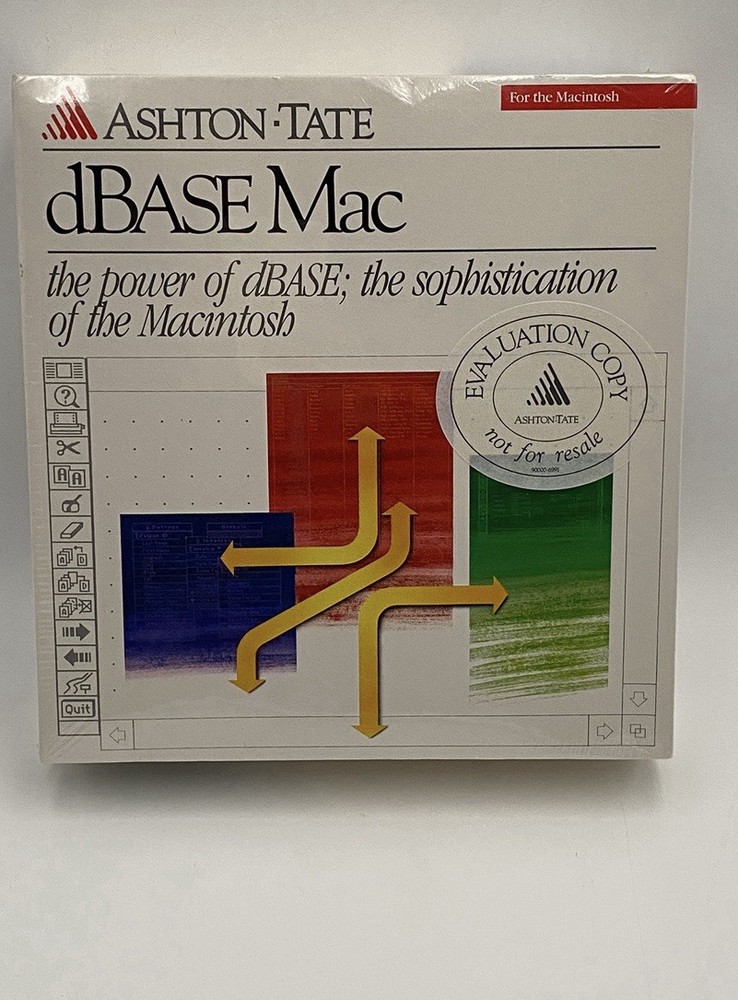New Vintage Mac Apple Software dBase Mac Ashton Tate Sealed Database