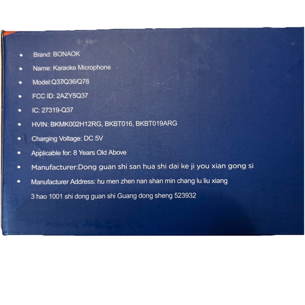 BONAOK Wireless Bluetooth Karaoke Microphone Rose Gold