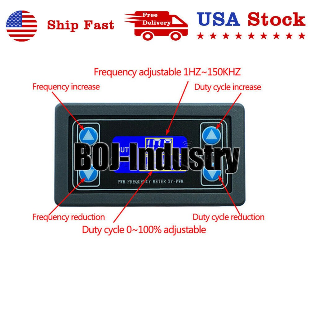 Signal Generator Module Adjustable PWM Pulse Frequency Duty Cycle Square Wave