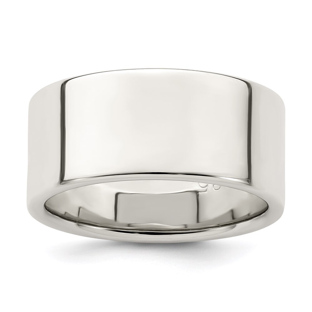 Sterling Silver 9mm Lightweight Flat Size 12 Band Ring