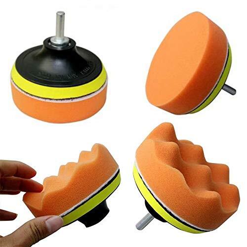 Auto Car Polishing Pad Kit Buffer+ Drill Adapter Polisher 100mm Buffing Pad