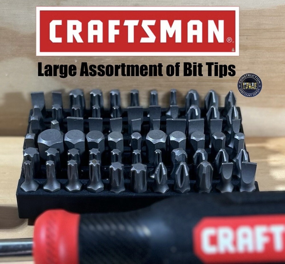 CRAFTSMAN 66 pc Hex Bit Set w 1/4 Drive Spinner Handle