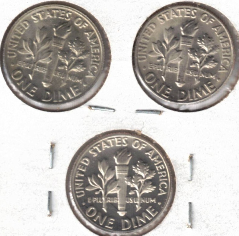 1981 Three Uncirculated Dime Types The San Francisco is From a Proof Set!