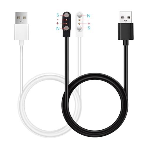 2 Pin Charger for Da Fit Smart Watch Charging Cable Dock 2-Pack