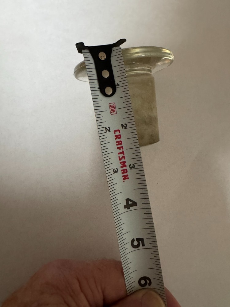 Corning Pyrex Flathead Solid Glass Stopper #45