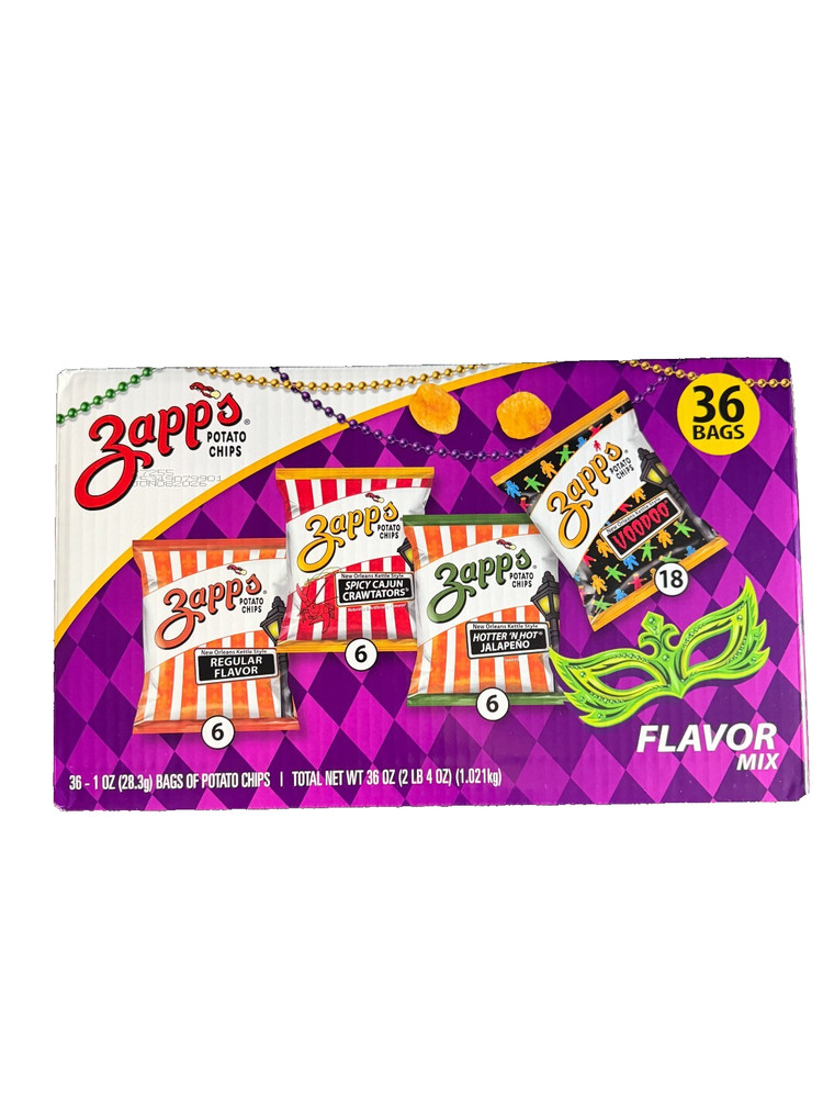 Zapp's Variety Pack Potato Chips, 1 oz., 36 pk.