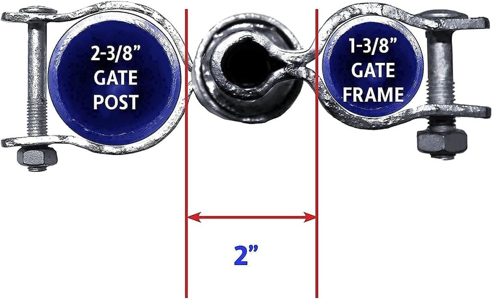 SwingSpring Chain Link Gate Closer - Easy Installation