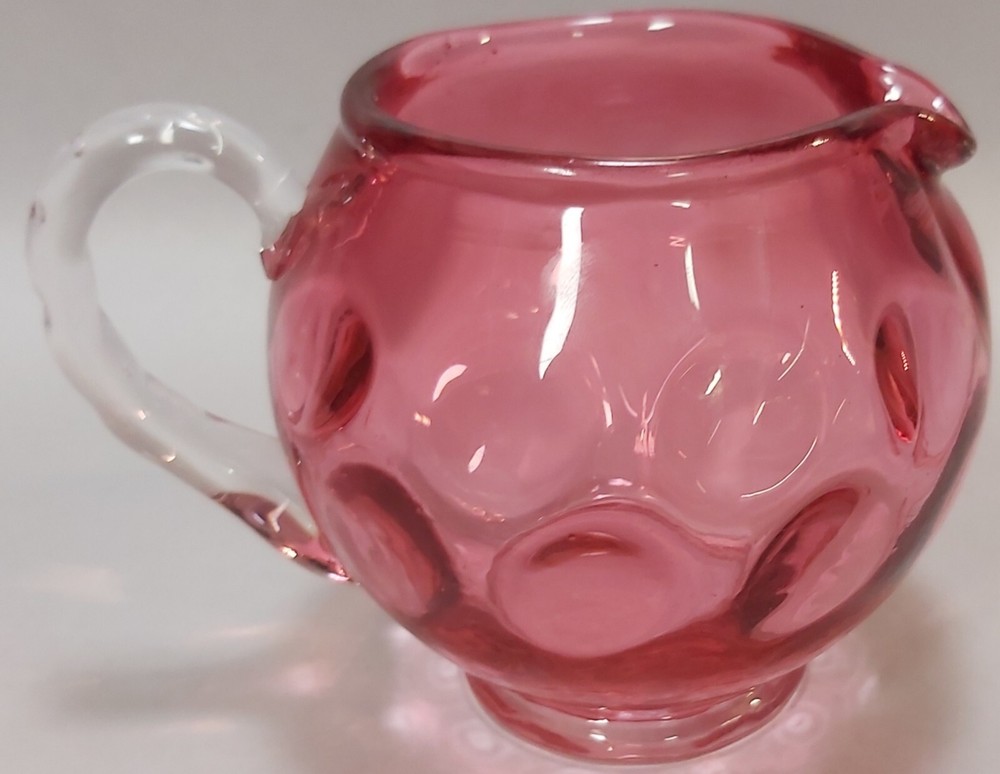 Cranberry Coindot Creamer