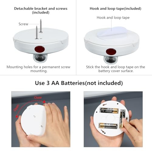 Cordless Spotlight Battery Powered, LED Accent Lighting with Remote Pure White