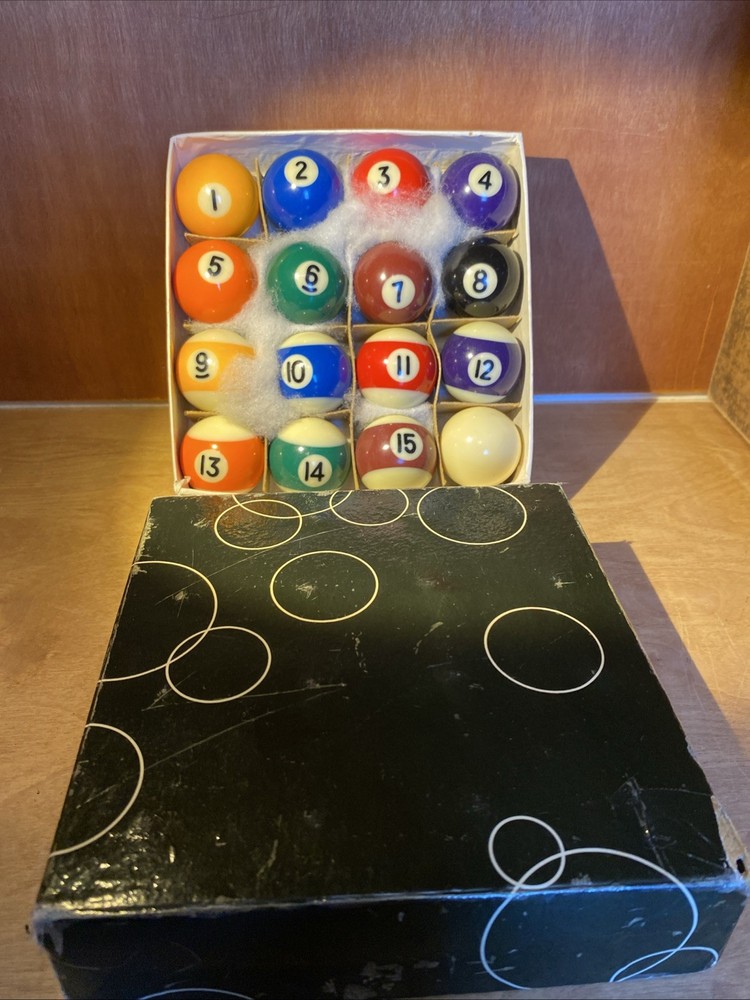 Pool Balls 1.5” Set, NEW