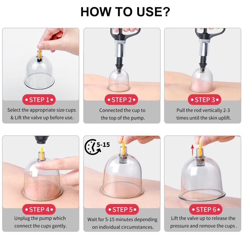 Cupping Therapy Set, 19 Cups Cupping Kit for Massage Therapy, Cupping Set wit...