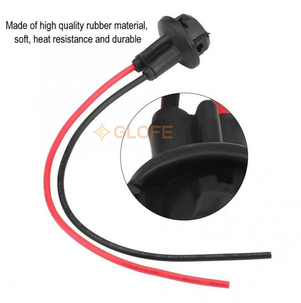 Universal Pigtail Wire Female Socket 194 Harness License Plate Tag Light Bulb M