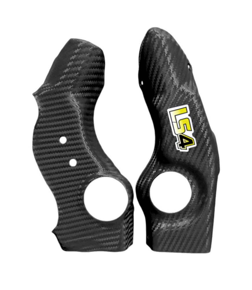 Yamaha YFZ450 Frame Guards - Black Carbon