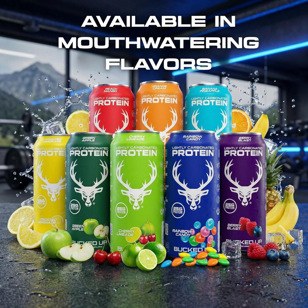 Lightly Carbonated Protein Soda | 25G Whey Isolate - Zero Sugar, Low Calorie, Ca