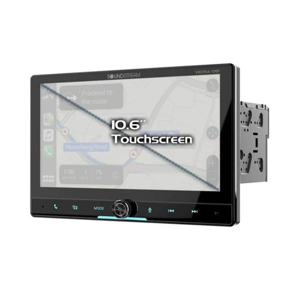 Soundstream 10.6" Touchscreen 2 DIN Multimedia Car Head Unit with Back up Camera