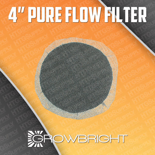 4" PURE FLOW DUCT BUG DEFENDER SCREEN ACTIVE CARBON INSERT FOUR INCH INLINE FAN
