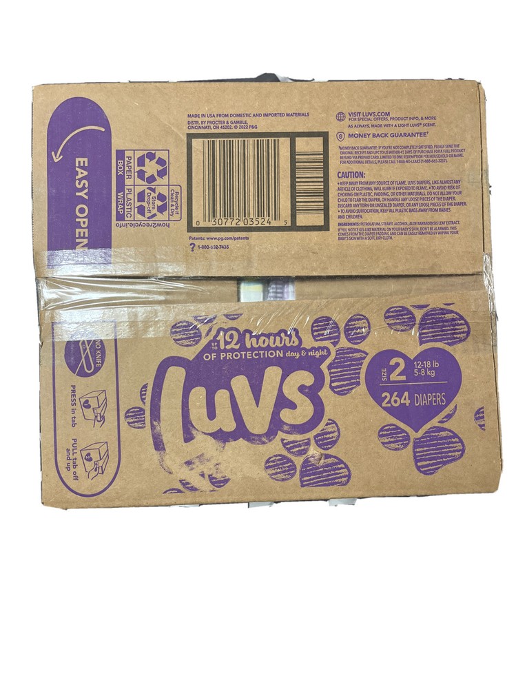 Luvs diapers 264 count