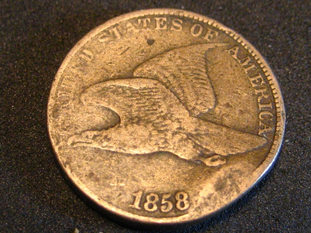 1858 LL Flying Eagle Cent