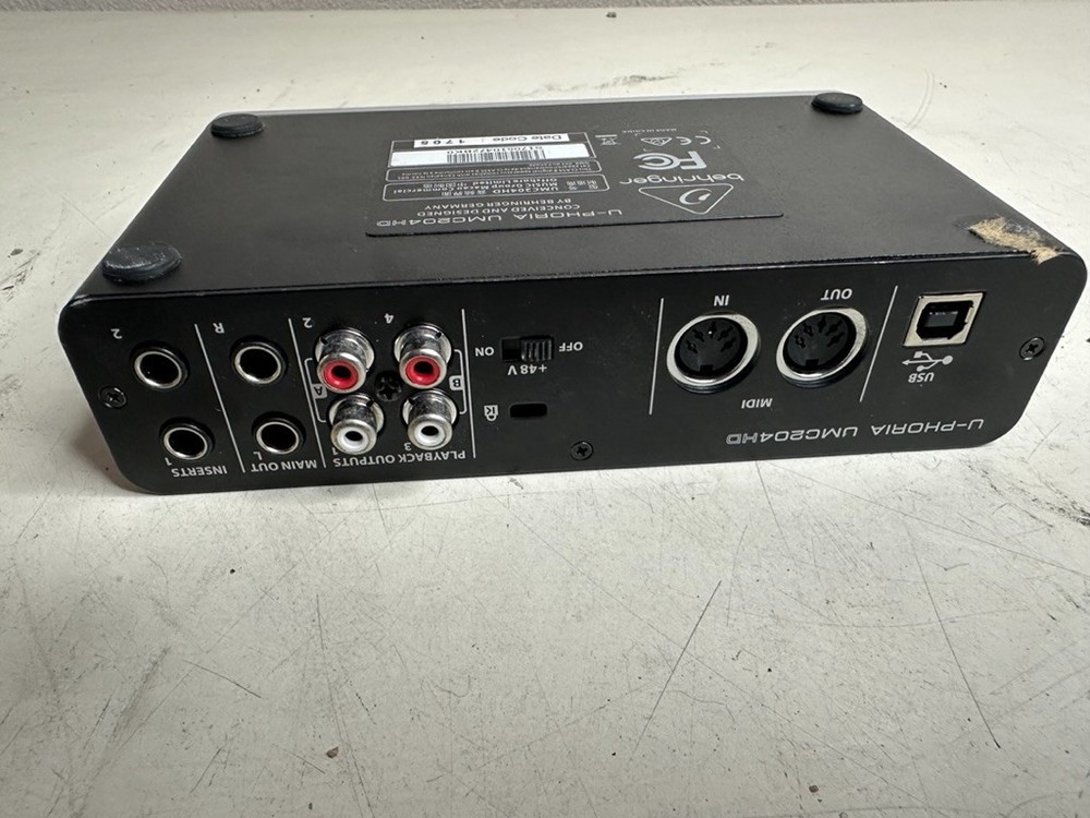 Behringer U-Phoria UMC204HD USB Audio Interface (Pre-Owned)