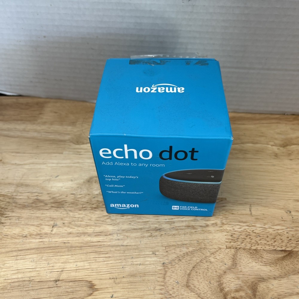 Amazon Echo Dot Smart Speaker - Charcoal 2020 (3rd Generation)