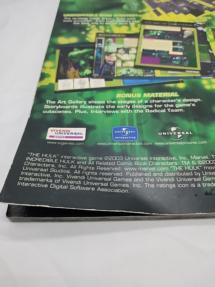 *No Insert* Hulk Official Strategy Guide Book