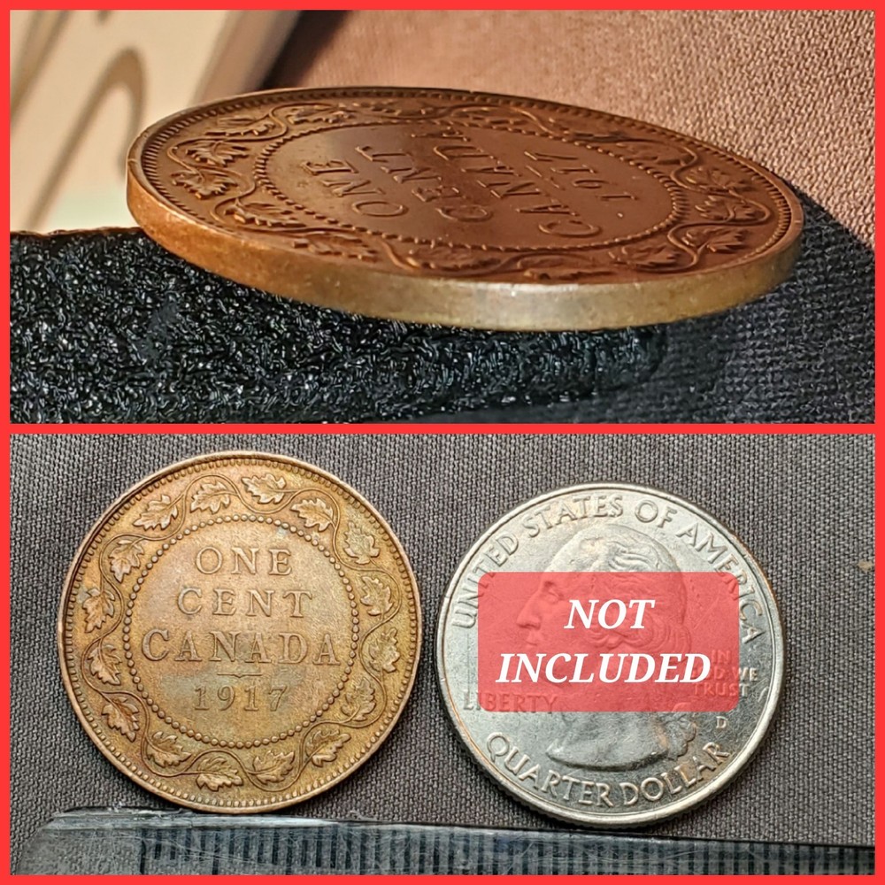 1917 Canada Large Cent UNC Toned