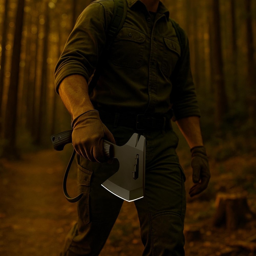 Tactical Axe Sickle Set Survival Axe Sharp Tomahawk W/ Sheath Portable Tomahawk