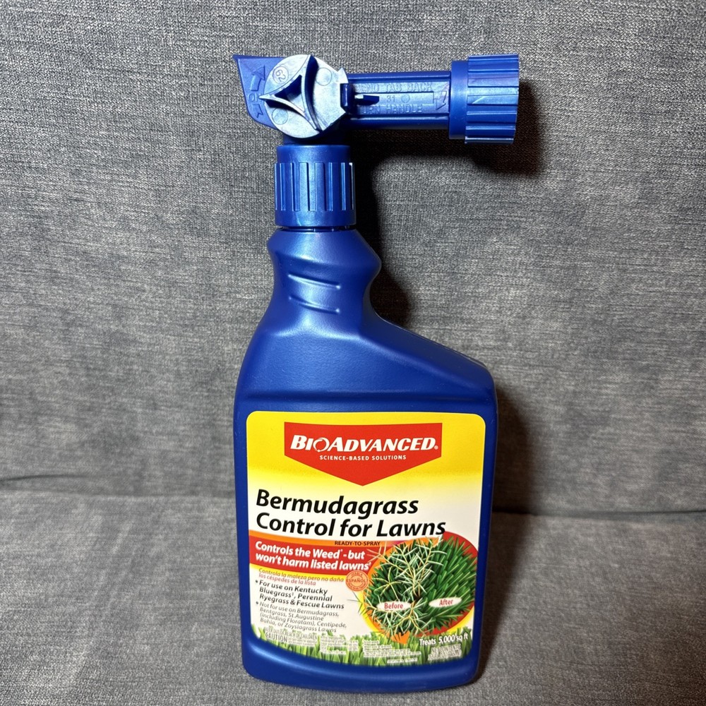 BioAdvanced 704100B Bermuda Grass Weed Killer Bermudagrass Control for Lawns, 32