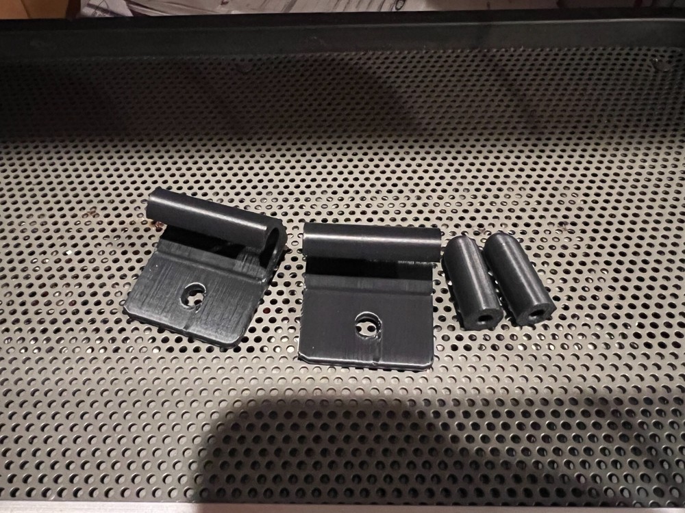 1968-1971 Dodge Truck Sun Visor Tips and Clips Functional Replacement - Black