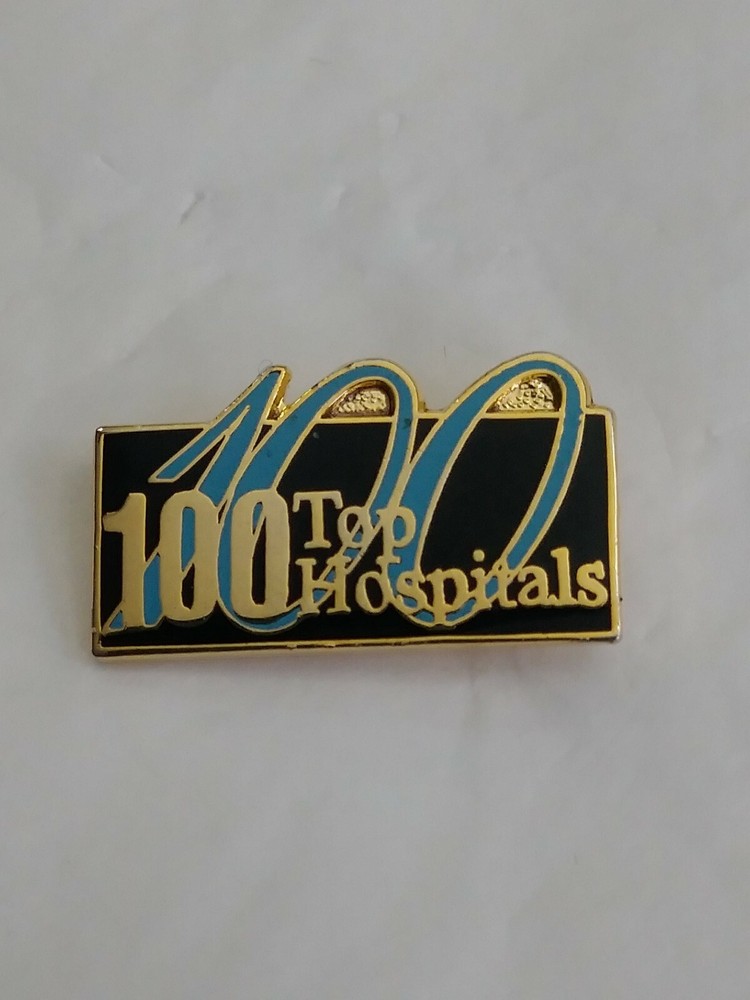 100 Top Hospitals Lapel Hat Jacket Pin