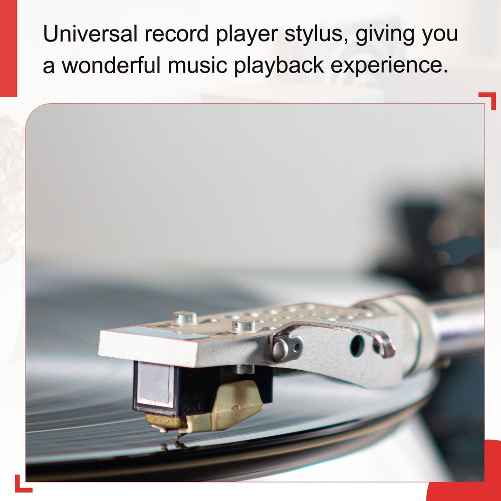1 Pack Record Player Needle, Turntable Replacement Diamond Record Needle, Gold