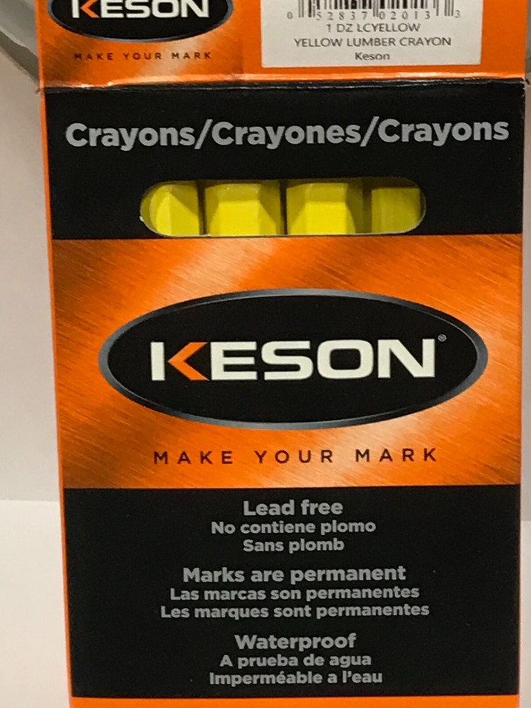 Marking Crayons - Yellow / 12 pcs.
