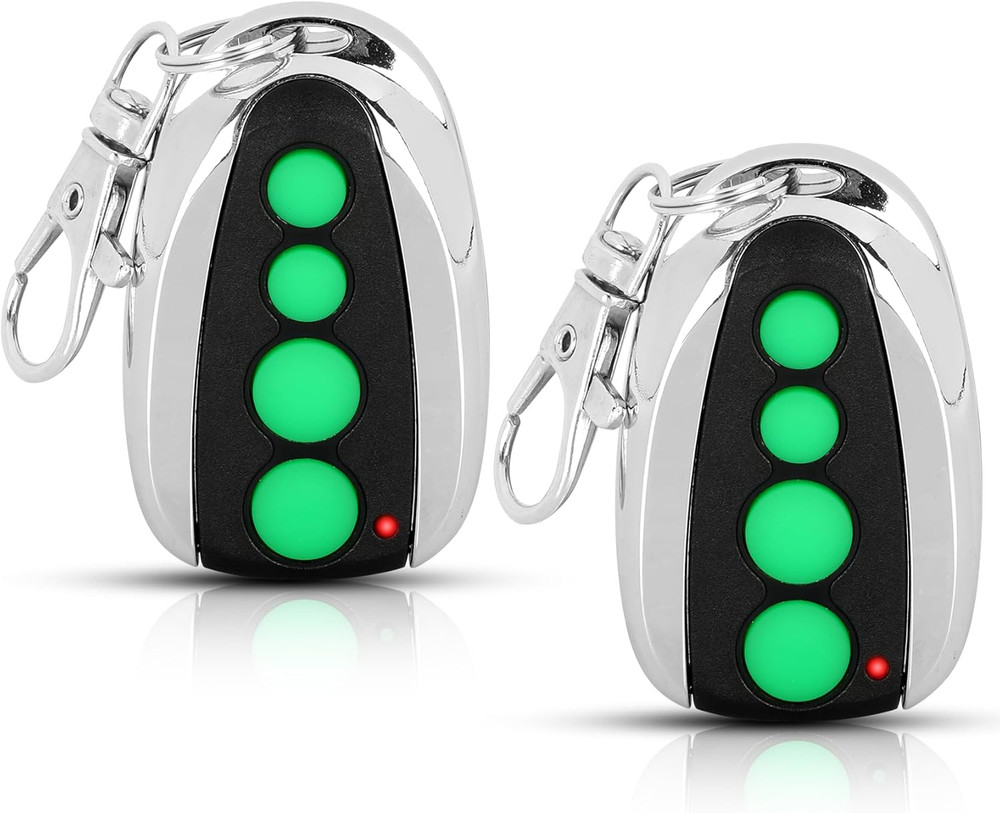 M12 Remote Control 2 Pack 4 Button 433.92MHz Transmitter for Gate Opener