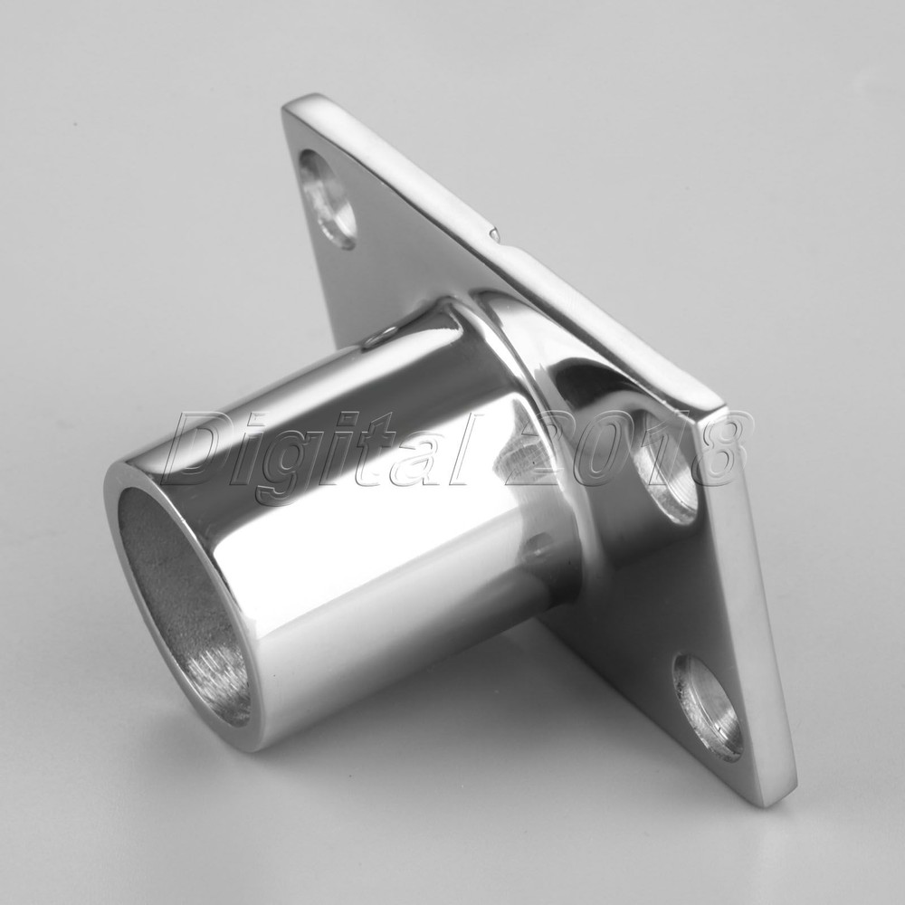 Boat Hand Rail Fitting 90 Degree 1" Rectangular Base-Marine Stainless Steel